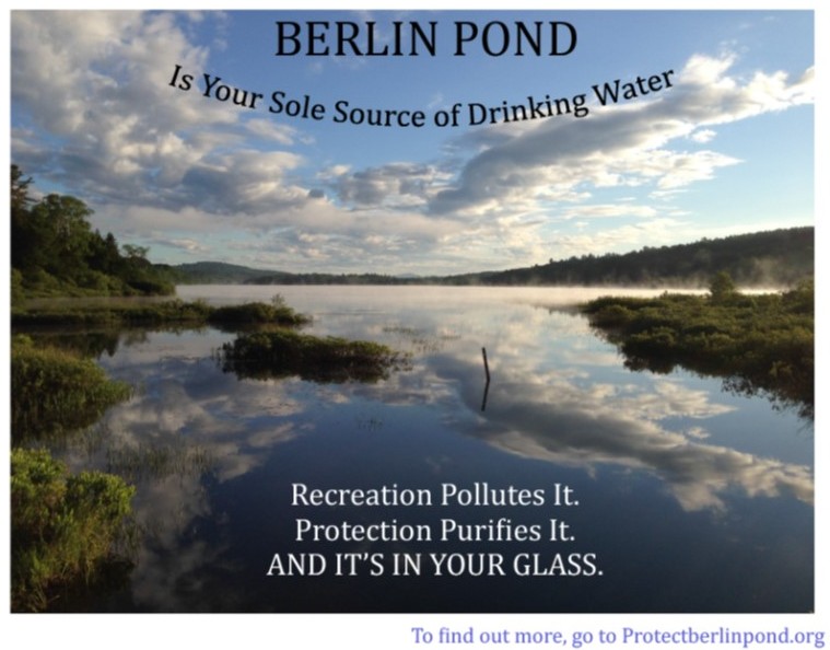 Berlin Pond: The only possible drinking water source for Montpelier, Vermont, which is currently at risk until the state protects it from human activity